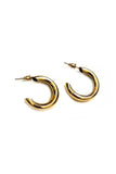 Gold Basic Hoops - Trio Earrings