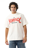 Men Comfy Round Neck T-Shirt  - White Rabbit