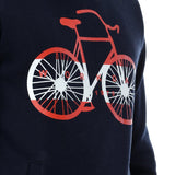 Bi-Tone Printed Bike Hoodie (118) - White Rabbit