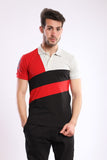 Tri-Toned Short Sleeves Polo Shirt - White Rabbit