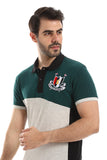 Tri-Tone Buttoned Cotton Polo Shirt - White Rabbit