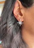 Star With Zircon Stones Earrings - Felizmoda