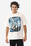 Deep Printed Cotton T-Shirt - White Rabbit