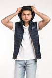 Zip Solid Puffer Vest (1502) - White Rabbit