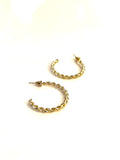 Braided Gold Earrings - Trio Earrings