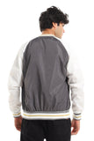 Casual Bomber Jacket With Neck (1416) - White Rabbit