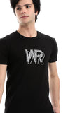 Stitched "Wr" Over White Slip On Tee - White Rabbit