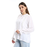 Classic Blouse With A Front Cut - Merch