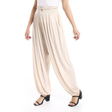 Wide Leg Trousers With Waist Elastic - Merch