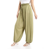 Wide Leg Trousers With Waist Elastic - Merch