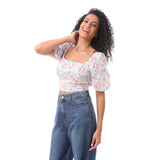 Cropped Puffy Short Sleeve Top - Merch