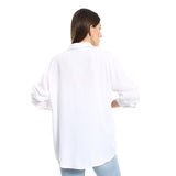 Blouse With A V-Slit In The Front - Merch
