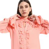 Balloon Blouse With Front Cut - Merch