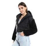 Short Jacket With Fur Sleeves - Merch