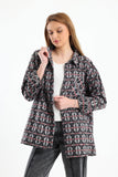 Grey Vintage Tribal Print Overshirt - Fit Freak