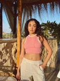 Ribbed Crop Top - Farah Wagdy