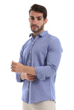 Front Textured Men Shirt (2050) - White Rabbit