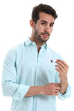 Front Textured Men Shirt (2050) - White Rabbit