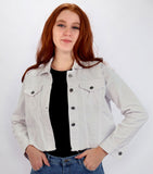 Kava Women White Jacket Jeans (4086)