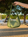 Italian Cotton Crochet Bag - Helio