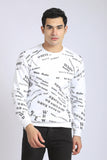 Front & Back Printed Slip On Sweatshirt (133) - White Rabbit