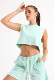 Cropped Sleeveless Top (36237) - Fit Freak