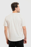 Round Neck Short Sleeves Tee  - White Rabbit