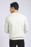 Printed Inner Fleece Round Sweatshirt (120) - White Rabbit