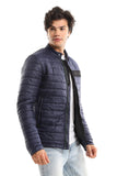 Quilted Band Neck Waterproof Jacket (1406) - White Rabbit