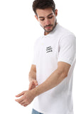 Short Sleeves Buttons Closure Polo Shirt - White Rabbit