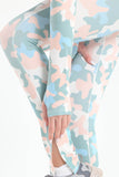 Colored Camo Slit Printed Leggings - Fit Freak