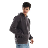 Pattern Hoodie With Front Pocket  - Pavone