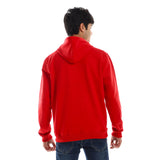 Pattern Hoodie With Front Pocket  - Pavone