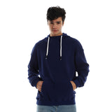 Regular Fit Hoodie With Front Pocket - Pavone