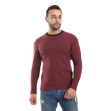 Cashmere Ribbed Long Sleeves Sweatshirt - Pavone