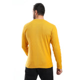 Ribbed Long Sleeves Lightweight Sweatshirt - Pavone