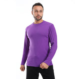 Ribbed Long Sleeves Lightweight Sweatshirt - Pavone