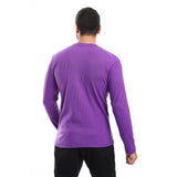 Ribbed Long Sleeves Lightweight Sweatshirt - Pavone