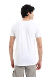 Prominent Short Sleeves Slip On T-Shirt - White Rabbit