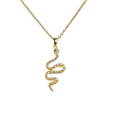 Snake With Sparkling Gems Necklace  - Fluffy