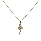 Snake Classic Modern Twist Necklace - Fluffy