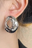 Luxury With Hollow Circular Earrings - Fluffy