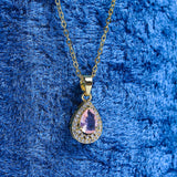 Sparkling Colored Gemstone Necklace - Fluffy