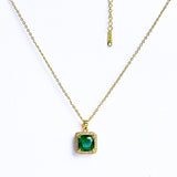 Square Square Gemstone Necklace  - Fluffy