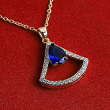 Sparkling Zircon Gem Necklace  - Fluffy