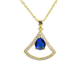 Sparkling Zircon Gem Necklace  - Fluffy