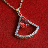 Sparkling Zircon Gem Necklace  - Fluffy