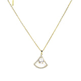 Sparkling Zircon Gem Necklace  - Fluffy