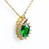 Luxurious Pendant Gemstone Necklace - Fluffy