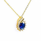 Luxurious Pendant Gemstone Necklace - Fluffy